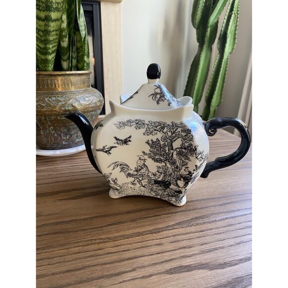 Rare Vintage Early 20th Century Antique Dechang Ceramics Chinese Teapot Rooster - Picture 1 of 7